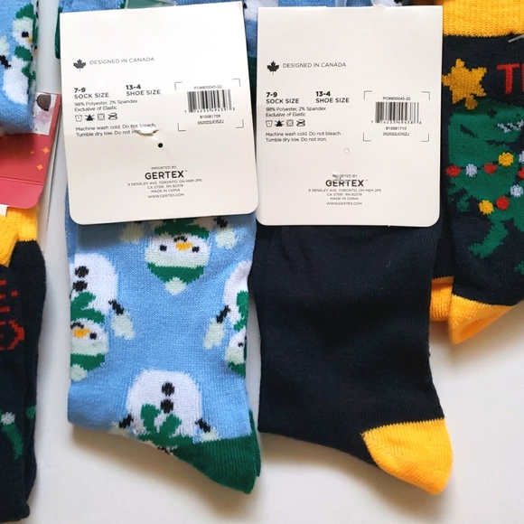 x12 Kids Christmas Holiday Socks Snowman Dinosaur Childrens Christmas Socks - Picture 10 of 12